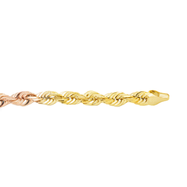 10k Tri-Color Gold Rope Chain 5.5 mm RP003-24